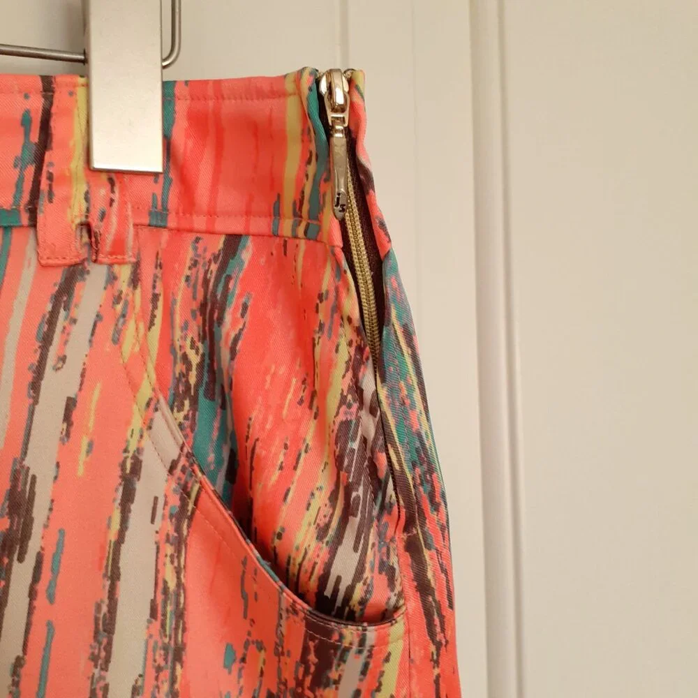 Jamie Sadock Skort Orange Stripe Radiance Size 12